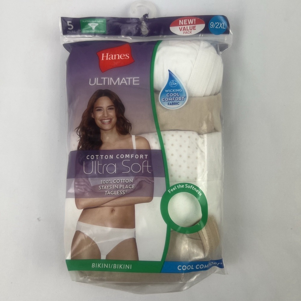 Hanes Bikini Panties (5-pack), 9/2xlarge